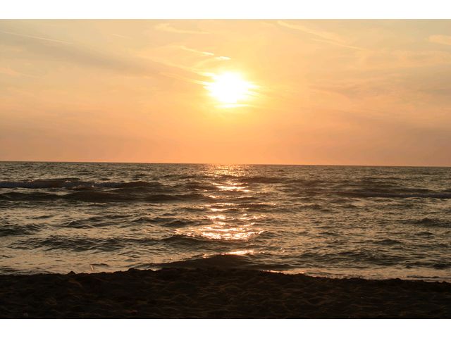 Tramonto sul Tombolo della Giannella